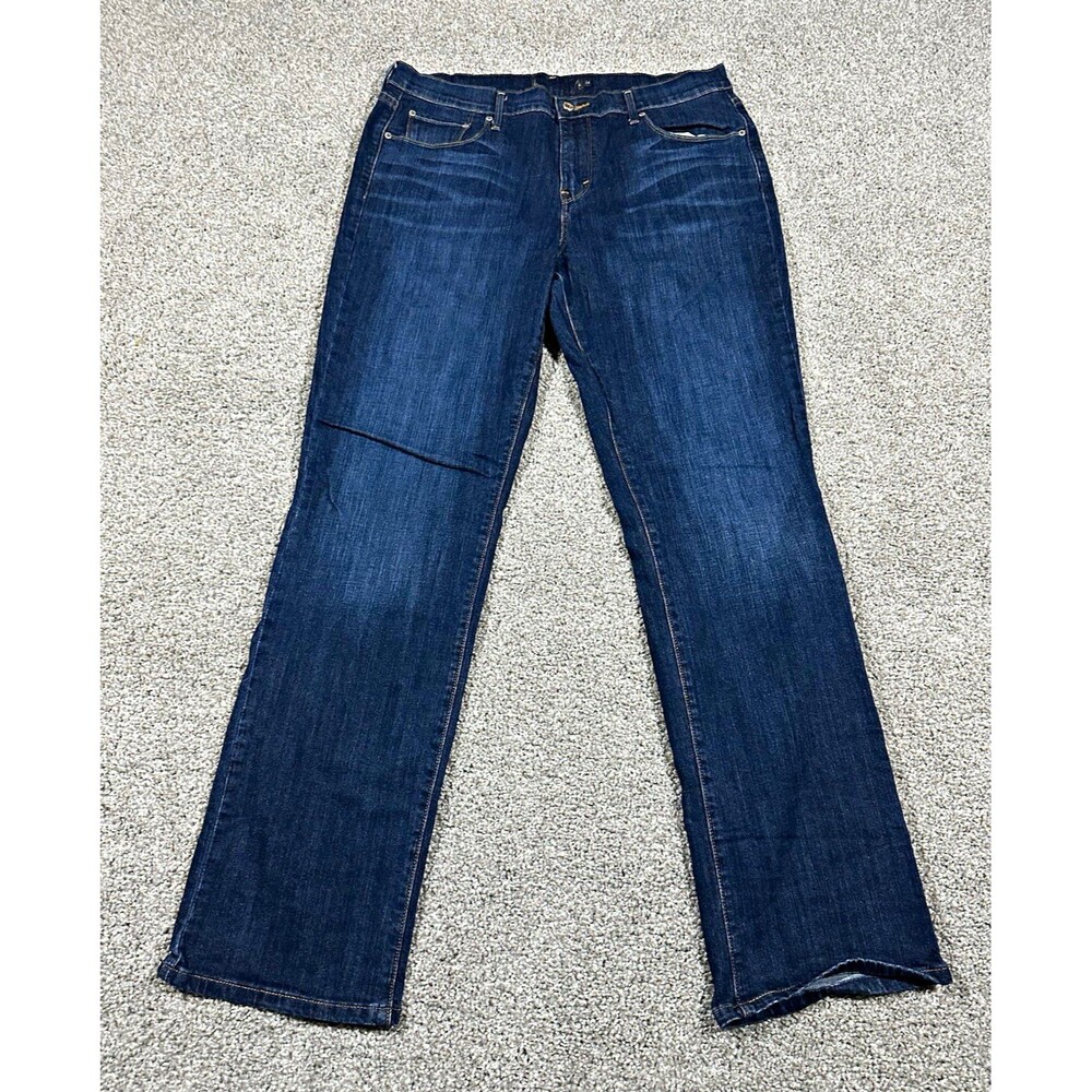 Levi's Women's Jeans Size 14 W34 L32 Straight Leg Blue Denim Medium Wash